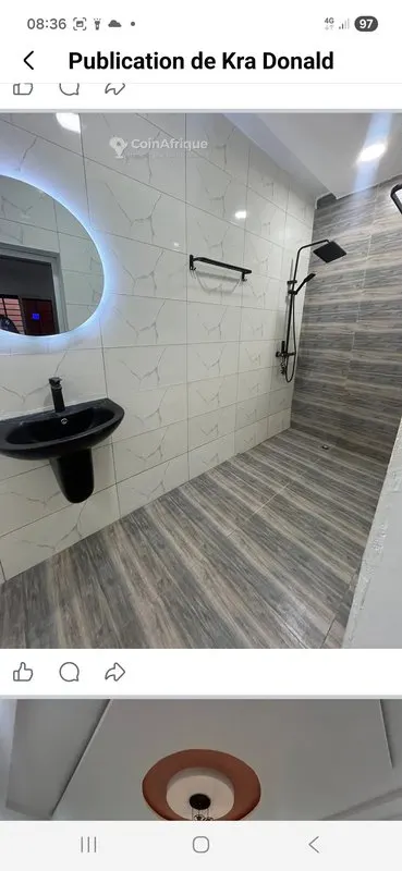 Vente villa basse avec fondation duplex à Bingerville