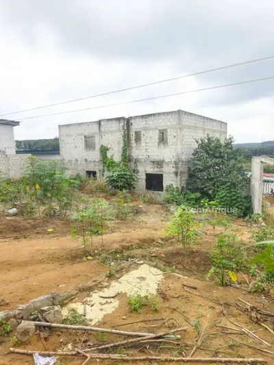 Cour 1100 m² avec duplex inachevé 6 pièces + 5 studios — Songon Ayiwahi